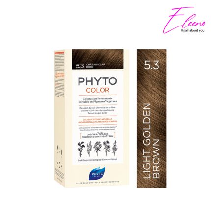 رنگ مو فیتو قهوه ای طلایی روشن 5.3 بدون آمونیاک 5/3 Phyto