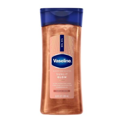 روغن بدن وازلین شاین دار طلایی روشن Vaseline Sinlit Glow